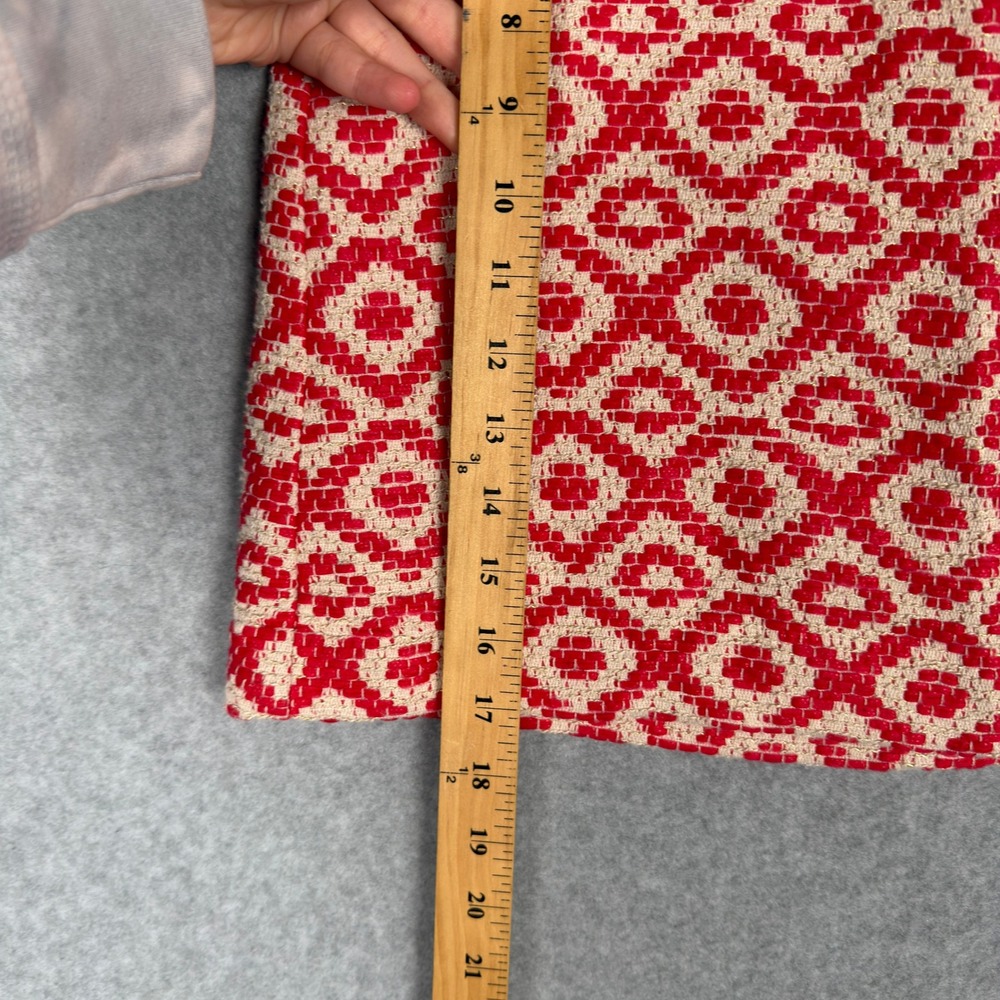 Ann Taylor LOFT Geometric Mini Skirt Size 6 Preppy Office Career Academia - Picture 3 of 8